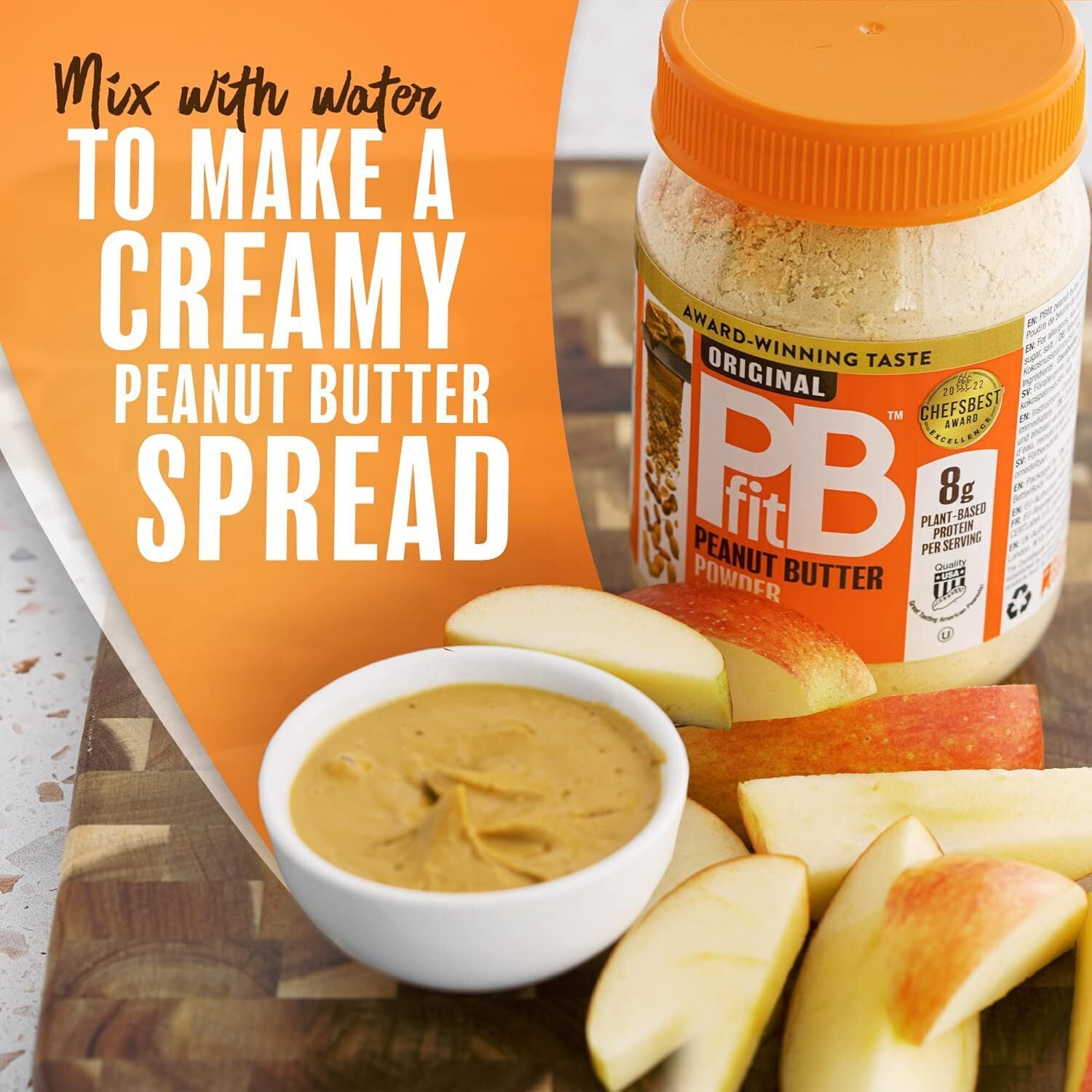 Pbfit Peanut Butter Powder - 87% Less Fat, High Protein, Gluten Free 225G 425G