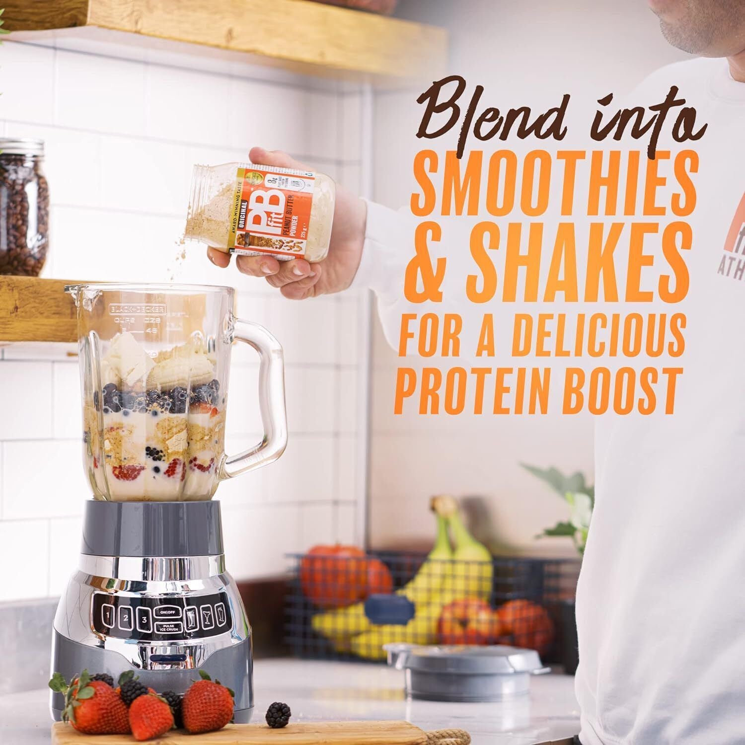 Pbfit Peanut Butter Powder - 87% Less Fat, High Protein, Gluten Free 225G 425G